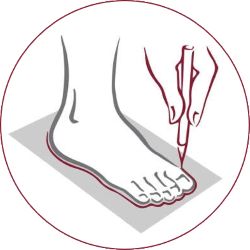 Individuelle Fußvermessung